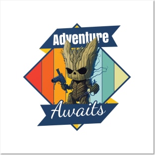 Groot adventure t-shirt Posters and Art